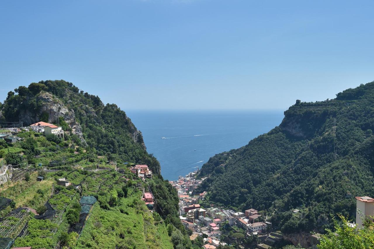 Amalfi Sea View Villa Scala Exterior photo